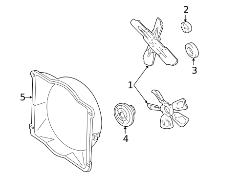 Cooling Fan for 1994 Dodge B150 #0