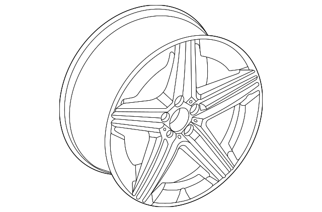 Genuine OEM Amg 5-Twin-Spoke Wheel, 10 J X 21 Et 54 | 167-401-44