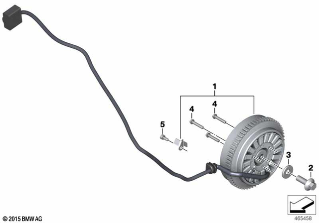 12318558421 - Engine Electrical System: Set Alternator -  for BMW-Motorrad Image