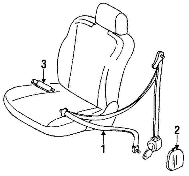 8684270Y13 - : Buckle for Nissan Image
