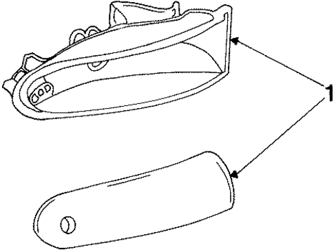 Side Marker Lamps for 2000 Chrysler Town & Country #0