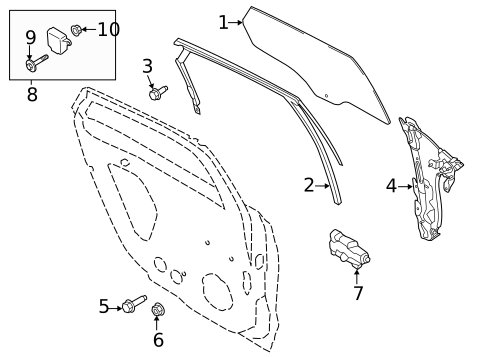 Glass, Windows & Related Components for 2014 Lincoln MKZ #0