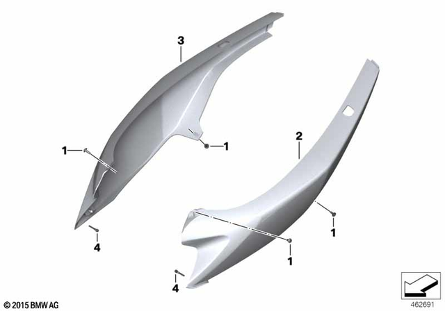 7148535338 - Frame and Mounting Parts: Binding Head Screw - M5X16-A2-80 for BMW-Motorrad Image