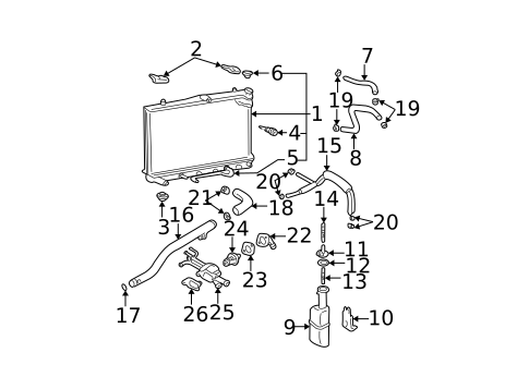 Radiators, Coolers & Related Components for 2006 Hyundai Elantra #0