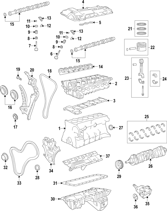 11127624429 - Engine: Cylinder Head for BMW Image