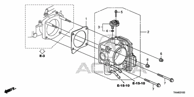 Throttle Body for 2012 Acura TL #0