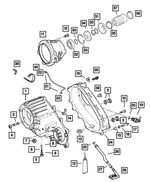 5072315AA - Transfer Case Model 242 [DHP]: Transfer Front Case for Mopar Image image