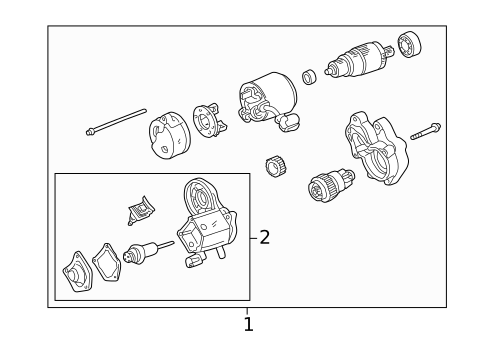 Starter for 1999 Toyota 4Runner #1