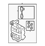 9Y0615424CS - : Disc Brake Caliper for Porsche: Cayenne Image