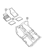 5PU53KA9AA - Interior Trim: Floor Carpet for Fiat: 500 Image