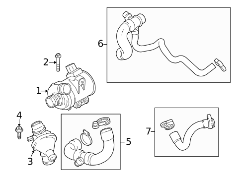Thermostat & Housing for 2014 BMW X3 #0