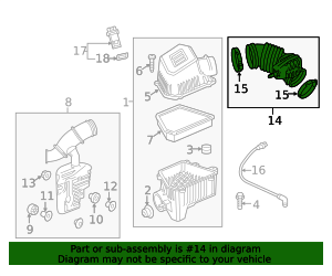2013-2017 GM Air Cleaner Outlet Duct 22880664 | OEM Parts Online