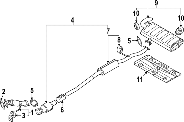28600P1370 - : Muffler &amp; Pipe for Kia Image