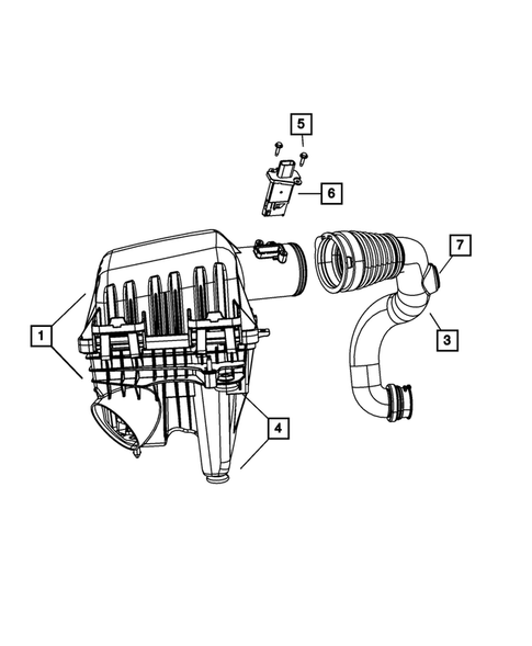 Air Cleaner for 2008 Dodge Grand Caravan #1