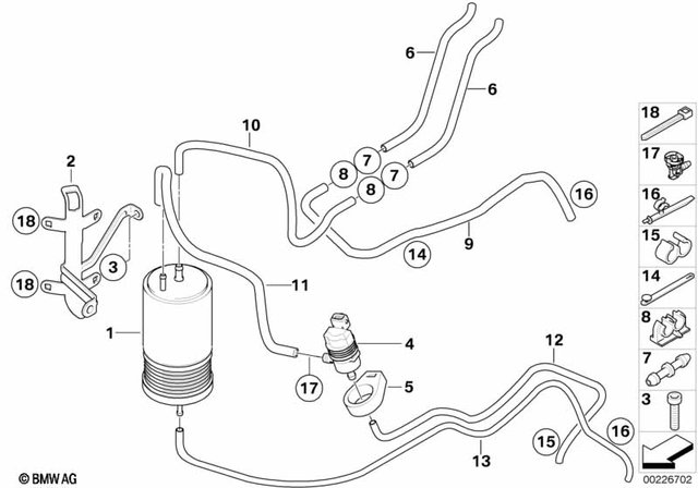 16137683591 - : Hose, Valve, Throttle Valve Assembly for BMW-Motorrad Image