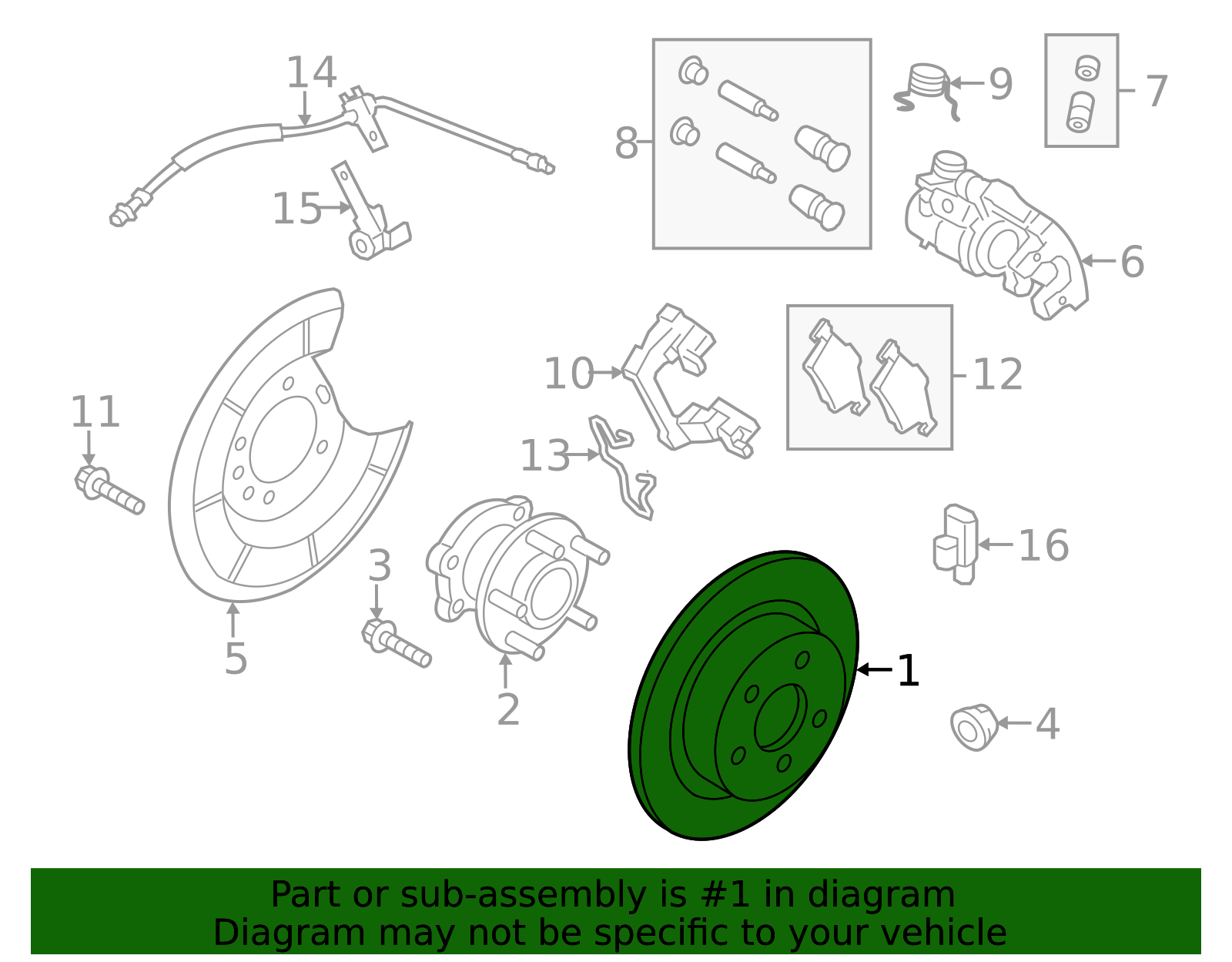 2013-2018 Ford Rotor Assembly - Brake BRRF-248 | Miracle Ford Parts