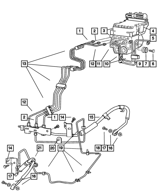 52110034AE - Electrical: Anti-lock Brake Control Unit for Mopar Image