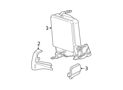 Rear Seat Components for 2010 Ford Ranger #0