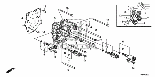 AT Accumulator Body (5AT) for 2011 Honda Odyssey #0