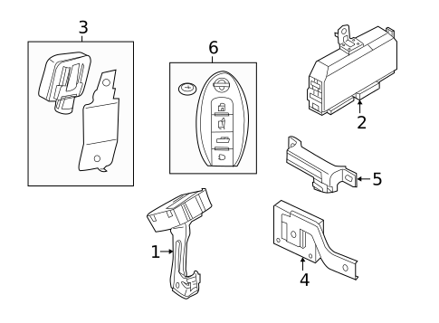 Keyless Entry Components for 2017 Nissan Murano #0
