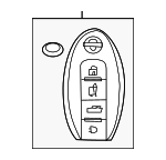 285E39UH7A - : 2022-2024 Nissan Murano - Keyless Entry Transmitter for Nissan: Murano Image