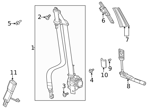 Seat Belt for 2025 Cadillac CT5 #0
