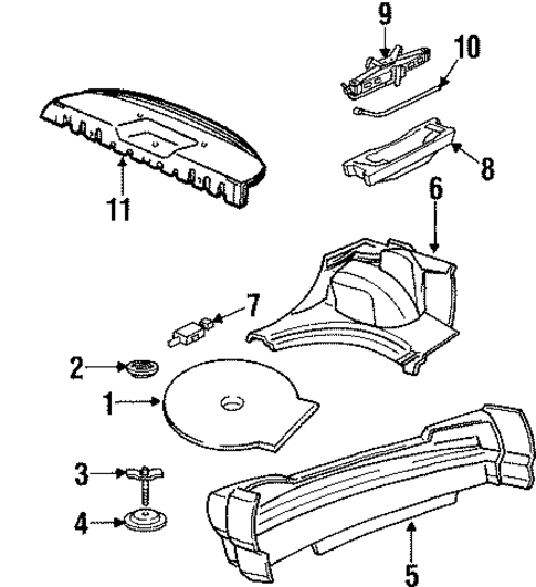 Interior Trim - Rear Body for 1996 Pontiac Grand Am #0