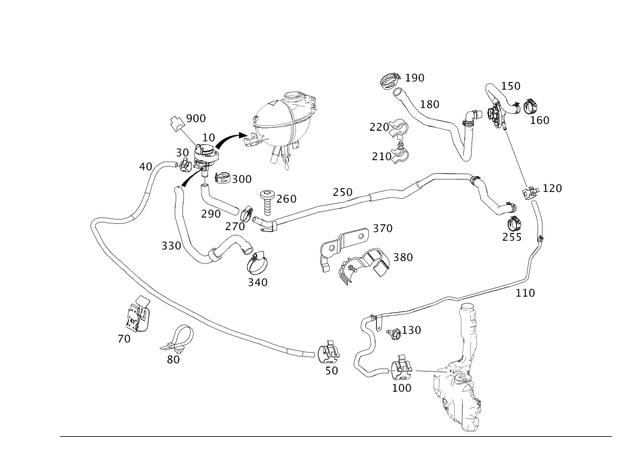 2048302096 - : Hose for Mercedes-Benz Image