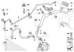 64536911950 - : Pressure Hose Assembly Compressor-Condenser for BMW Image