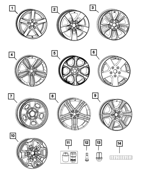 Wheels, Tires and Hardware for 2017 Ram 1500 #0