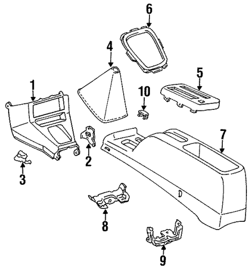 Center Console for 1996 Toyota Paseo #0
