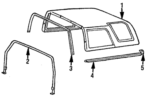 Top & Components for 1986 Toyota 4Runner #0