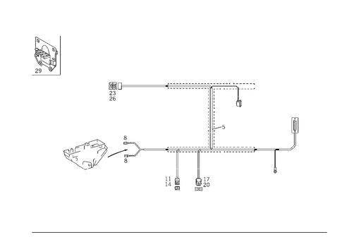 Cable Harness for Language Control System for 1998 Mercedes-Benz C280 #0
