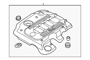 11147807245 - : Engine Cover for BMW: 335d Image