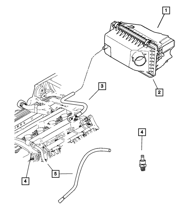 « 5183089AA – Engine 2.4L Four Cylinder : Epurateur D`air Corps pour Mopar Image »