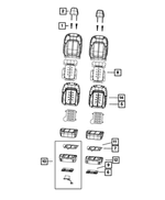 6TE591D4AJ - Interior Trim: Front Headrest, Right Or Left for Mopar Image image
