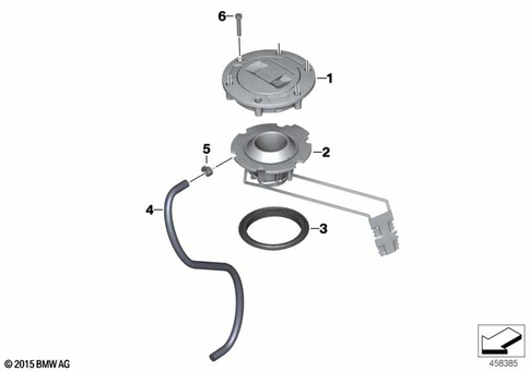 Fuel Container with Filler Pipe for 2016 BMW-Motorrad K 1300 S #1