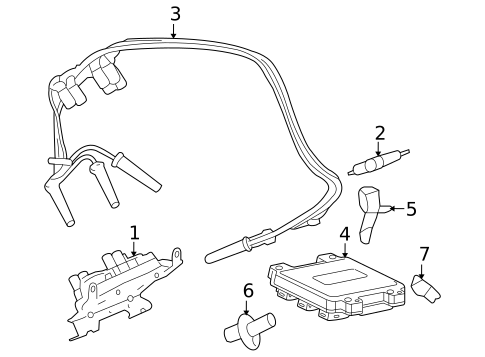 Ignition System for 2007 Buick Terraza #0