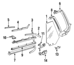 5242147 - Body: Quarter Glass for Mopar Image