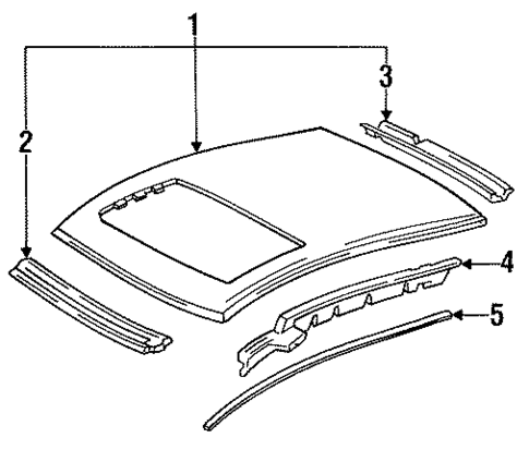 Roof & Components for 1994 Honda Civic #0