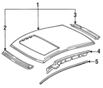 62100SR3J20ZZ - Body: Roof Panel for Honda: Civic Image