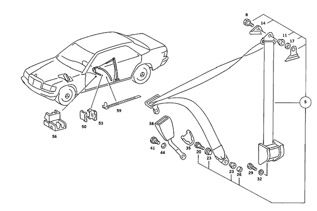 127012201 - Seat Accessories: Spring Lock Washer for Mercedes-Benz: 190D, 190E, 220, 230, 230SL, 250C, 250S, 250SE, 250SL, 280CE, 280SE, 280SL, 300CE, 300E, 300SE, 300SEL, 300TE, 380SE, 380SEC, 380SEL, 380SL, 380SLC, 450SE, 450SEL, 450SL, 450SLC, 560SEC, 560SEL, 560SL, 600 Image image