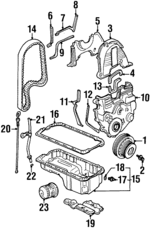 5862020830 - : Inner Timing Cover Gasket for Isuzu Image