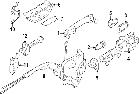 Lock & Hardware for 2024 Subaru Impreza #0