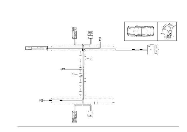 2105402709 - Electrical System: Wiring Harness for Mercedes-Benz Image image