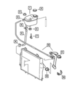 5098007AA - Cooling: Coolant Bottle Grommet for Chrysler: Crossfire Image