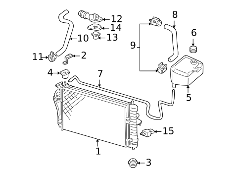 Radiators, Coolers & Related Components for 2004 Buick Park Avenue #0