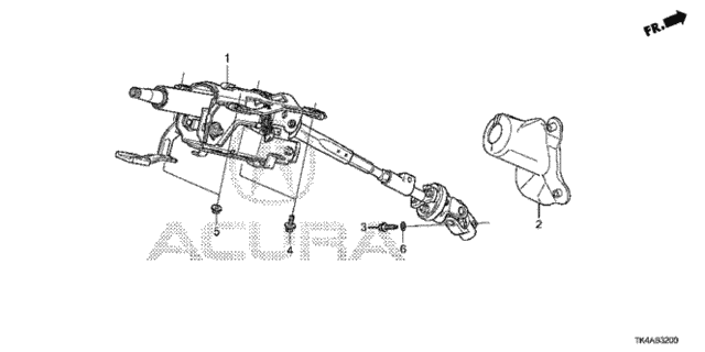 Steering Column for 2014 Acura TL #0