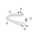 55038223AC - Air Conditioning &amp; Heater: Heater Return Hose for Mopar Image