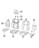 5XZ46LR5AB - Interior Trim: Front Headrest, Right Or Left for Mopar Image image